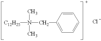 十二烷基二甲基苄基氯化铵杀菌剂分子式